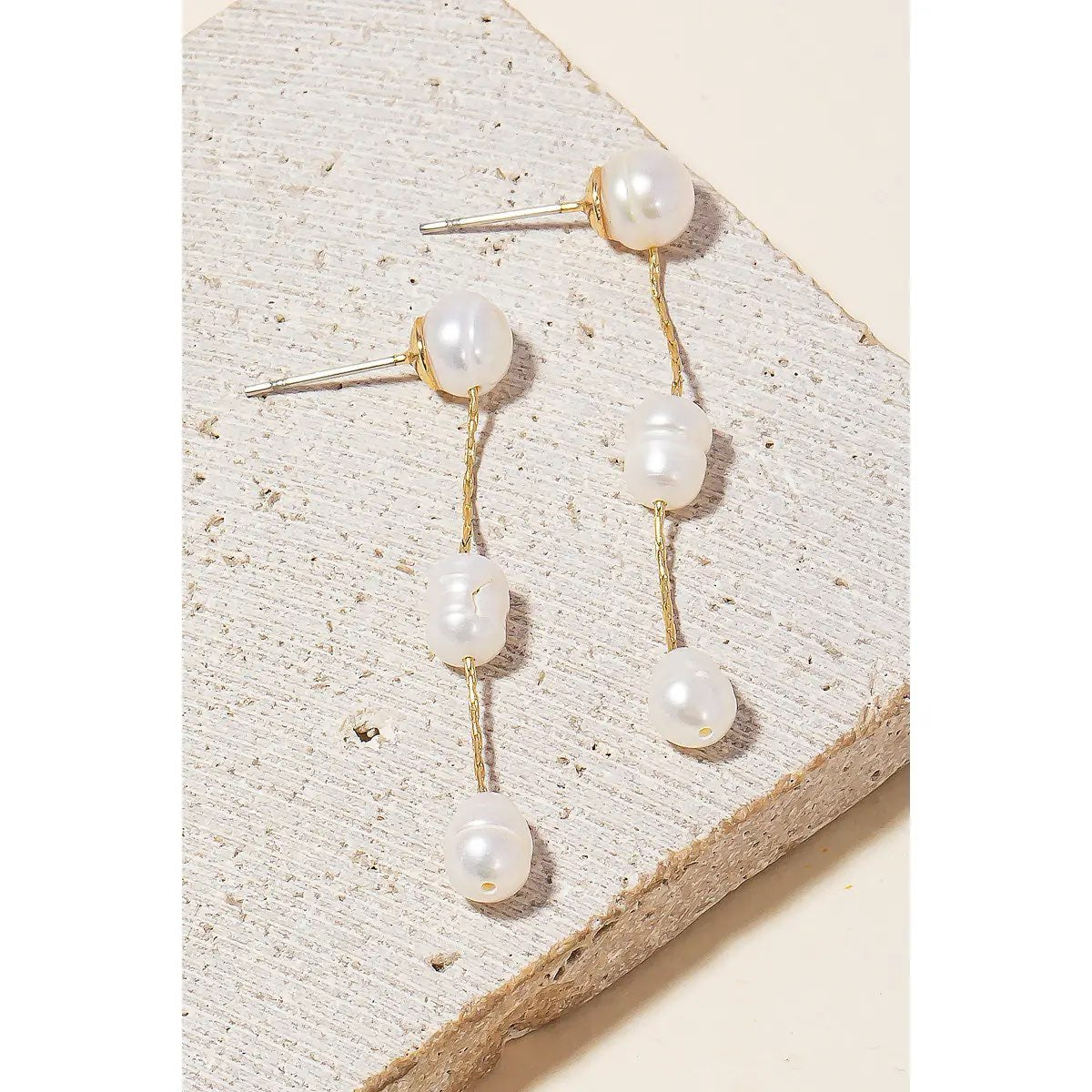 Pearl Chain Earrings