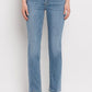 Mid Rise Slim Straight Jeans