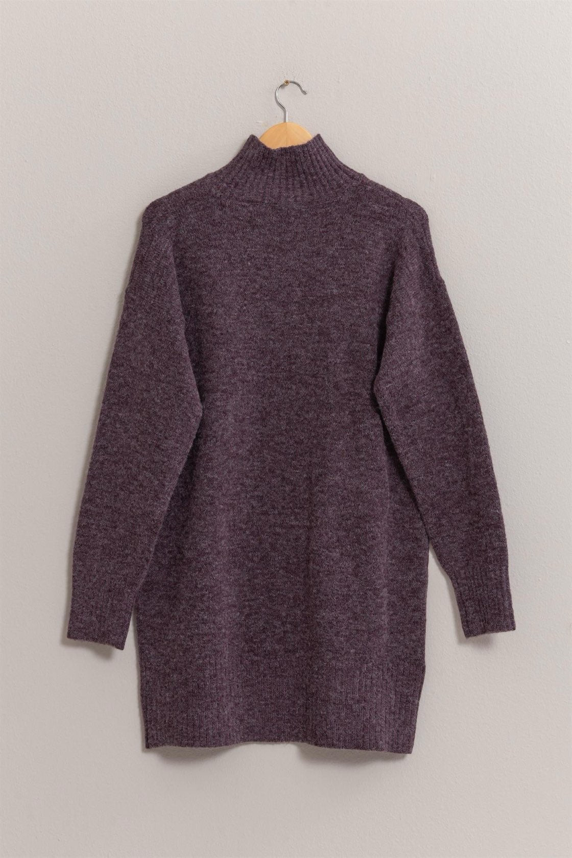 Frosted Plum Sweater Dress