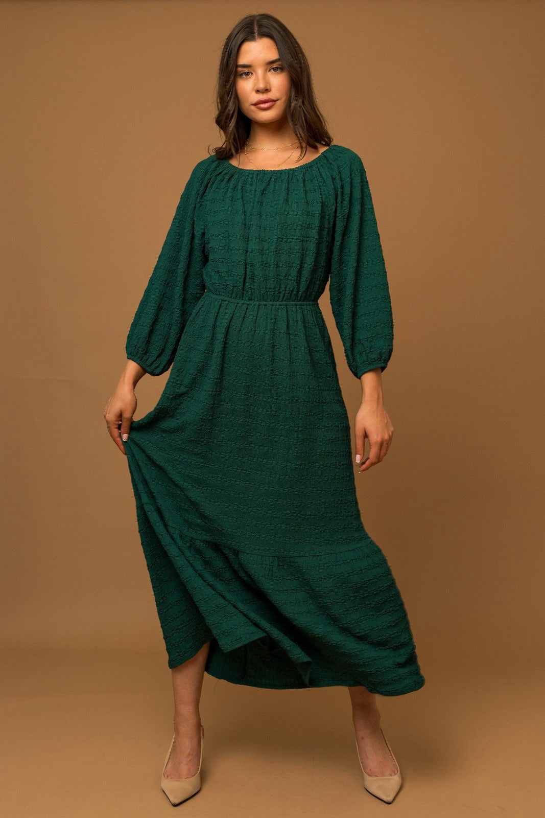 Forest Pine Maxi Dress