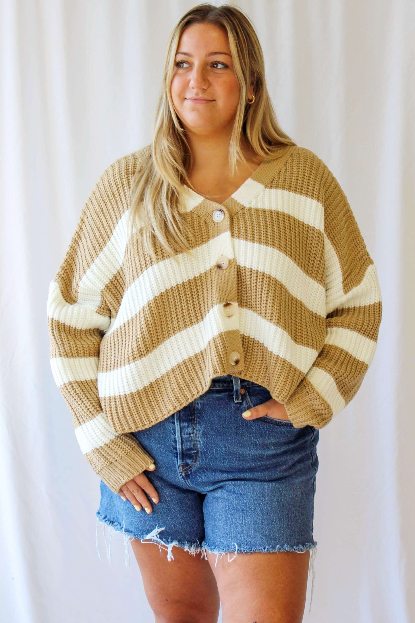 French Crepe Cardigan