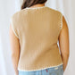 Solid Cap Sweater Vest