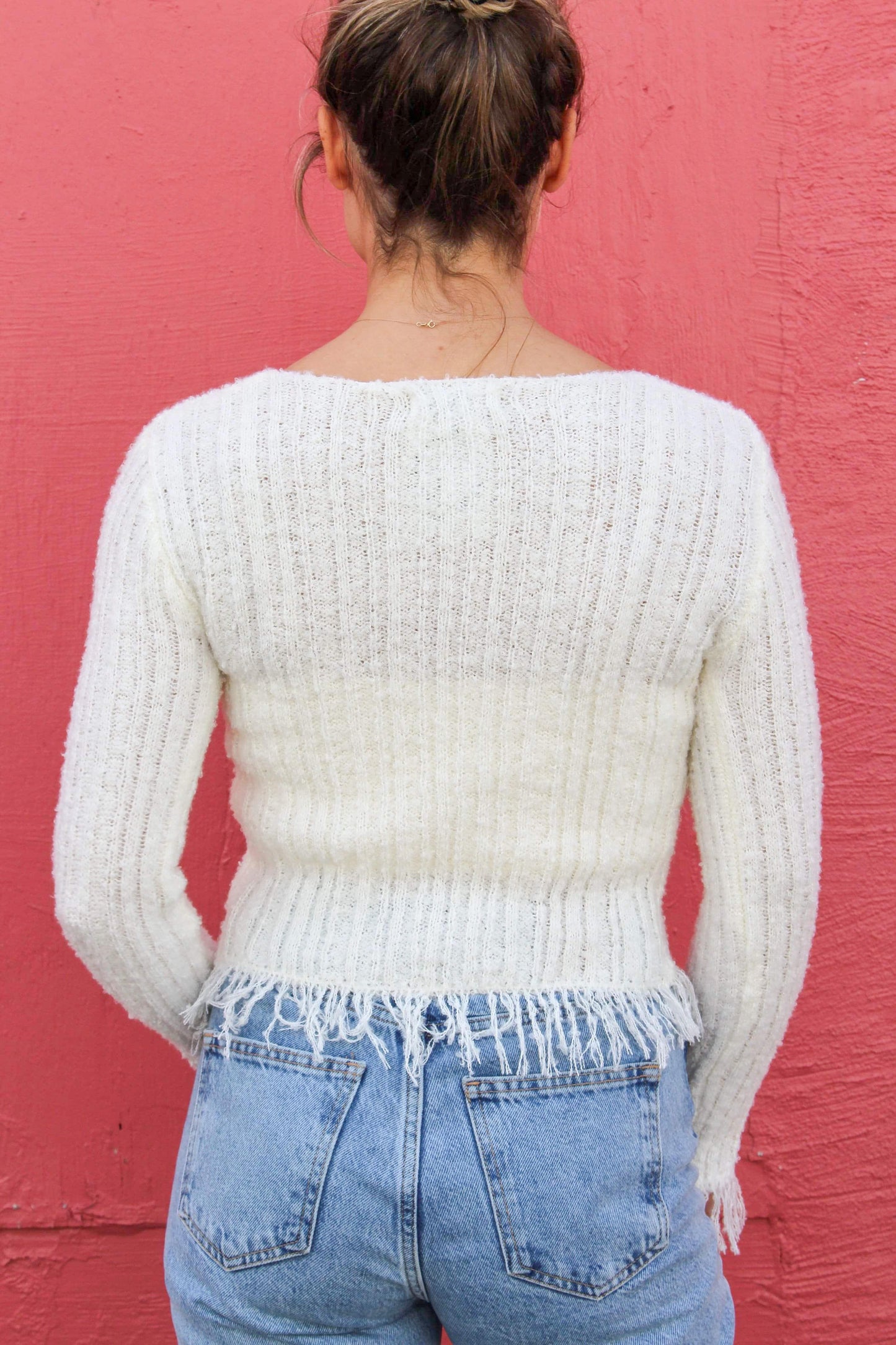 Fringe Knit Cardigan