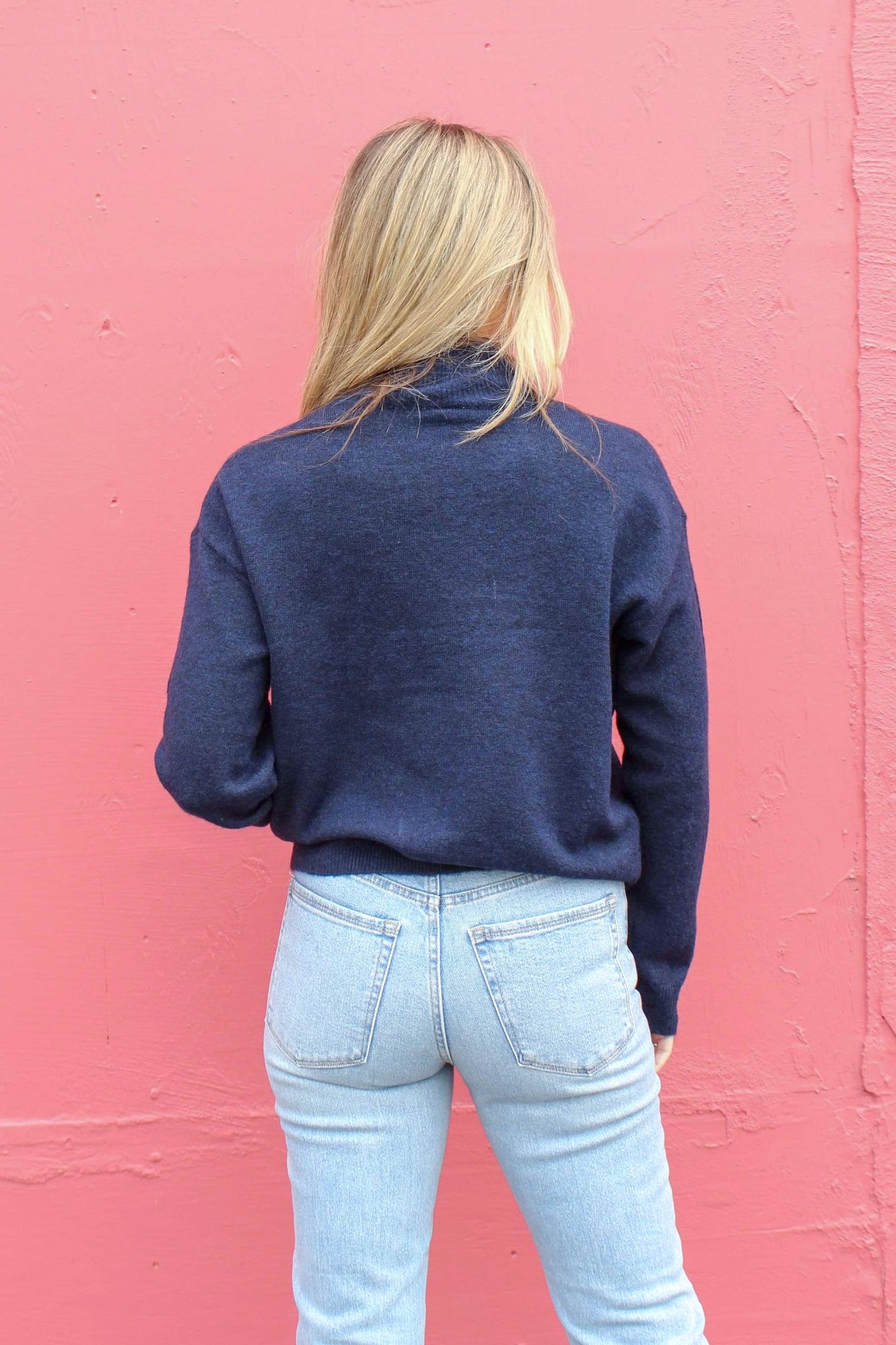 Deep Winter Blue Sweater