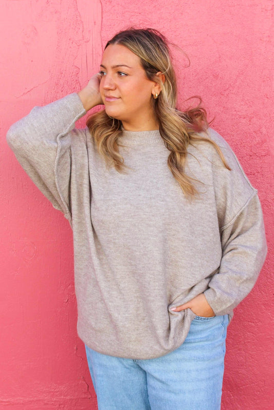 Heathered Mocha Sweater