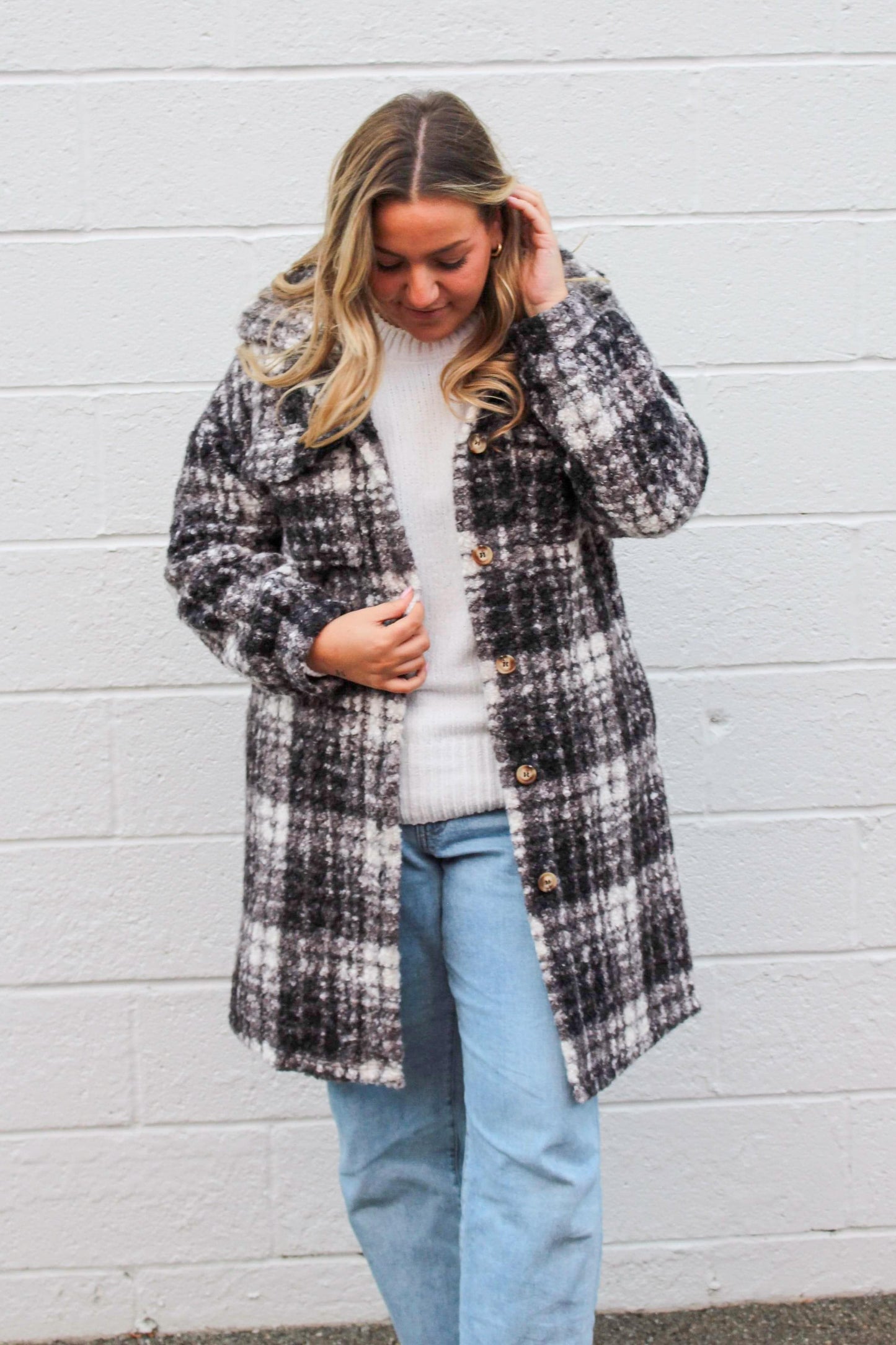 Black Plaid Shacket