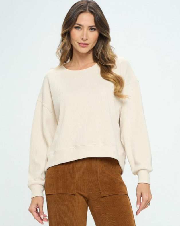 Relaxed Corduroy Sweater