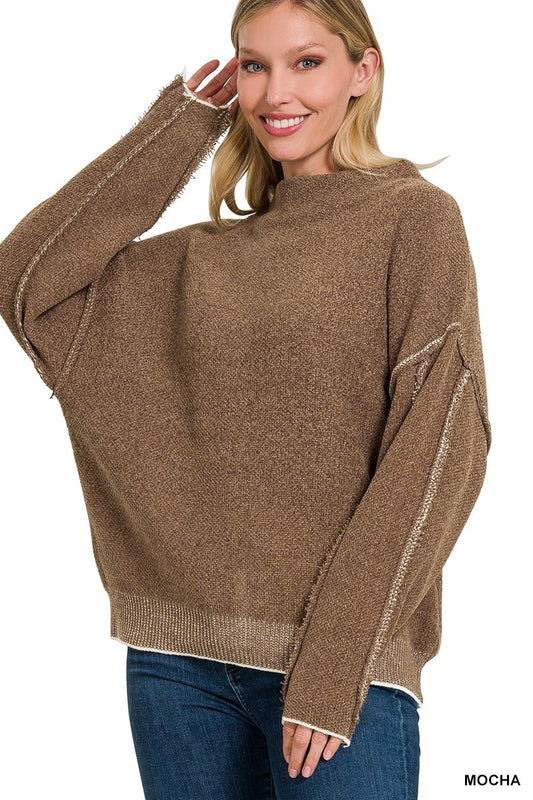 Raw Seam Sweater